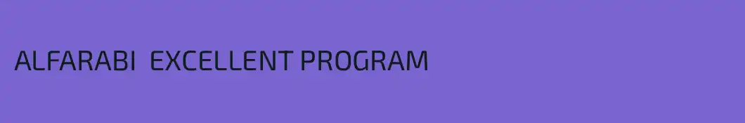 ALFARABI  EXCELLENT PROGRAM